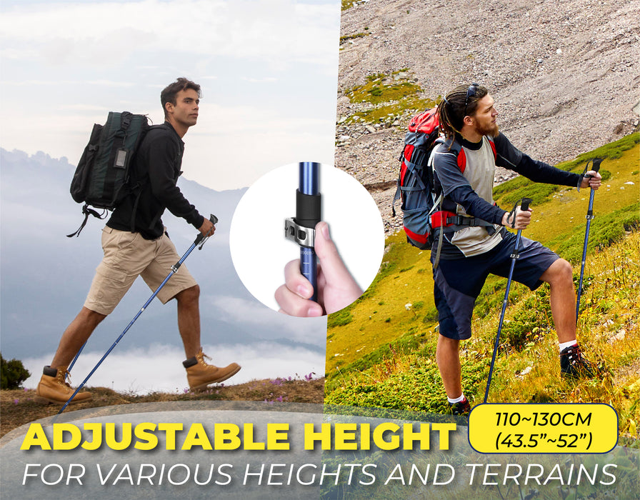 TREKOLOGY TREK-Z SE : Lightweight & Adjustable Hiking Pole  (1 Pole Package) (AU)