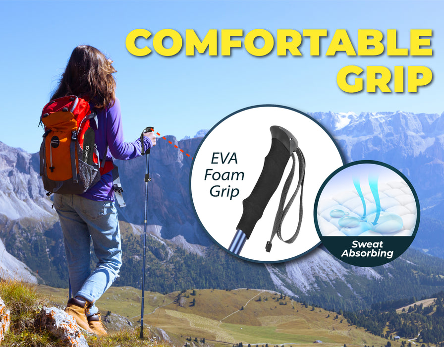 TREKOLOGY TREK-Z SE : Lightweight & Adjustable Hiking Pole  (1 Pole Package) (AU)