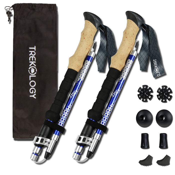 TREKOLOGY TREK-Z 2.0 Foldable Trekking Poles with EVA-Foam Handle (2pc/Set) (US)