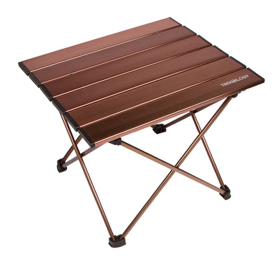 ((Refurbished)) TALU : Medium Portable Camping Table with Aluminum Table Top