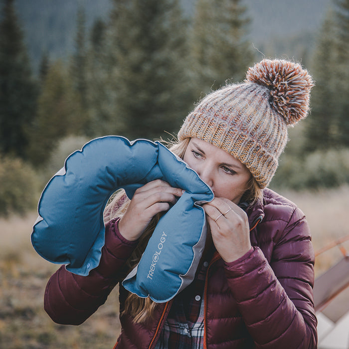 TREKOLOGY Inflatable Neck Airplane Travel Pillow (US)