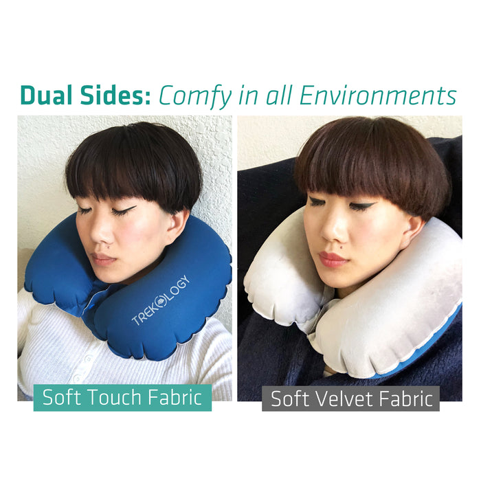 TREKOLOGY Inflatable Neck Airplane Travel Pillow (US)